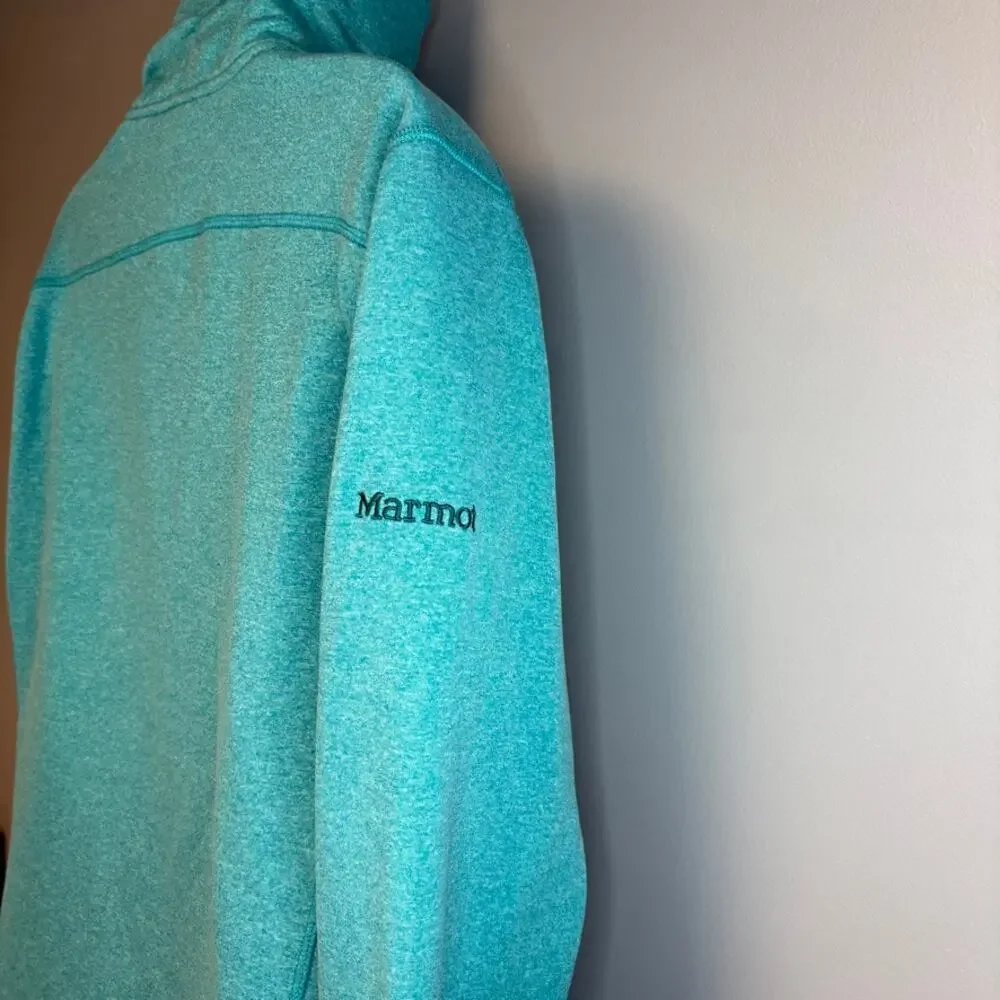 Marmot Teal Fleece Line Full Zip Running Jacket Womens Sz L - Picture 6 of 10
